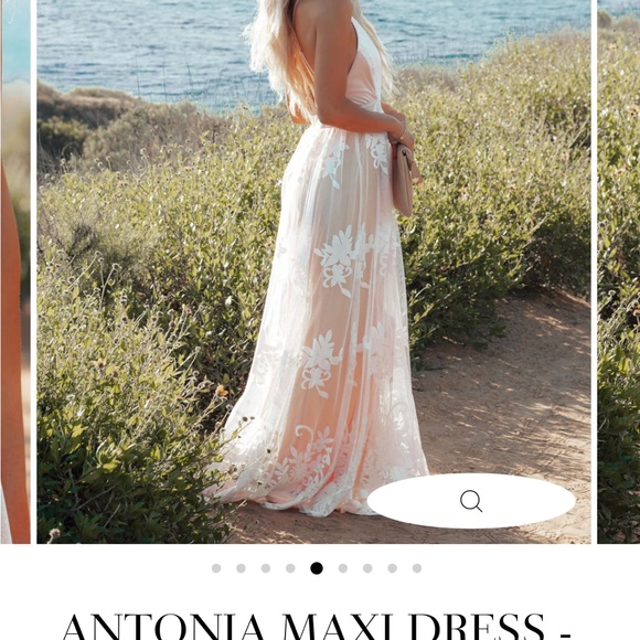 White lace maxi dress - Picture 5 of 10